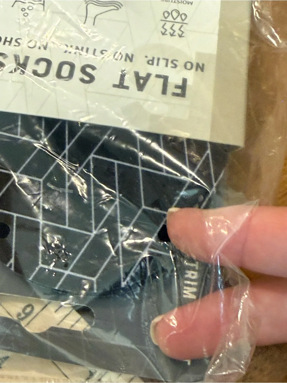 NEW FLAT SOCKS® Micro-Push Flat Socks — Large Black